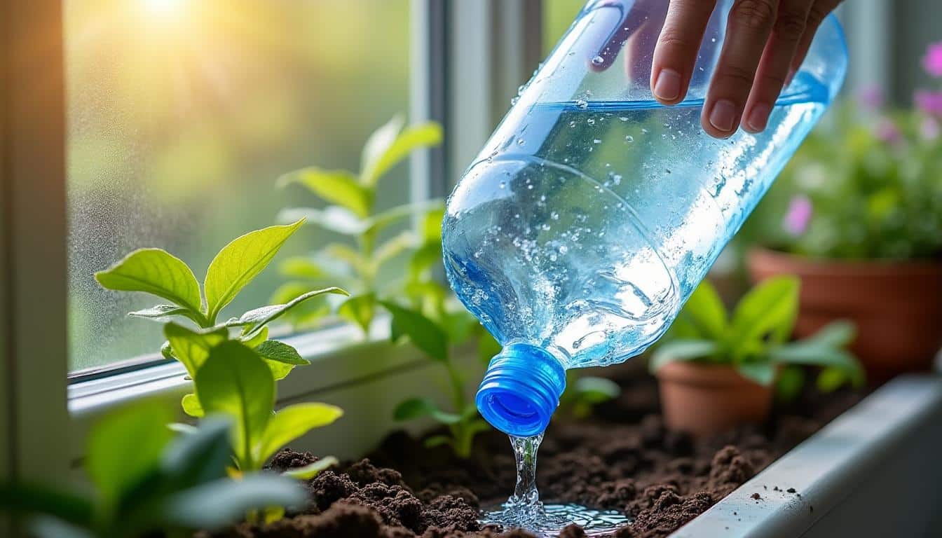 Illustration: Définition et principe de l’arrosage avec une bouteille à l’envers