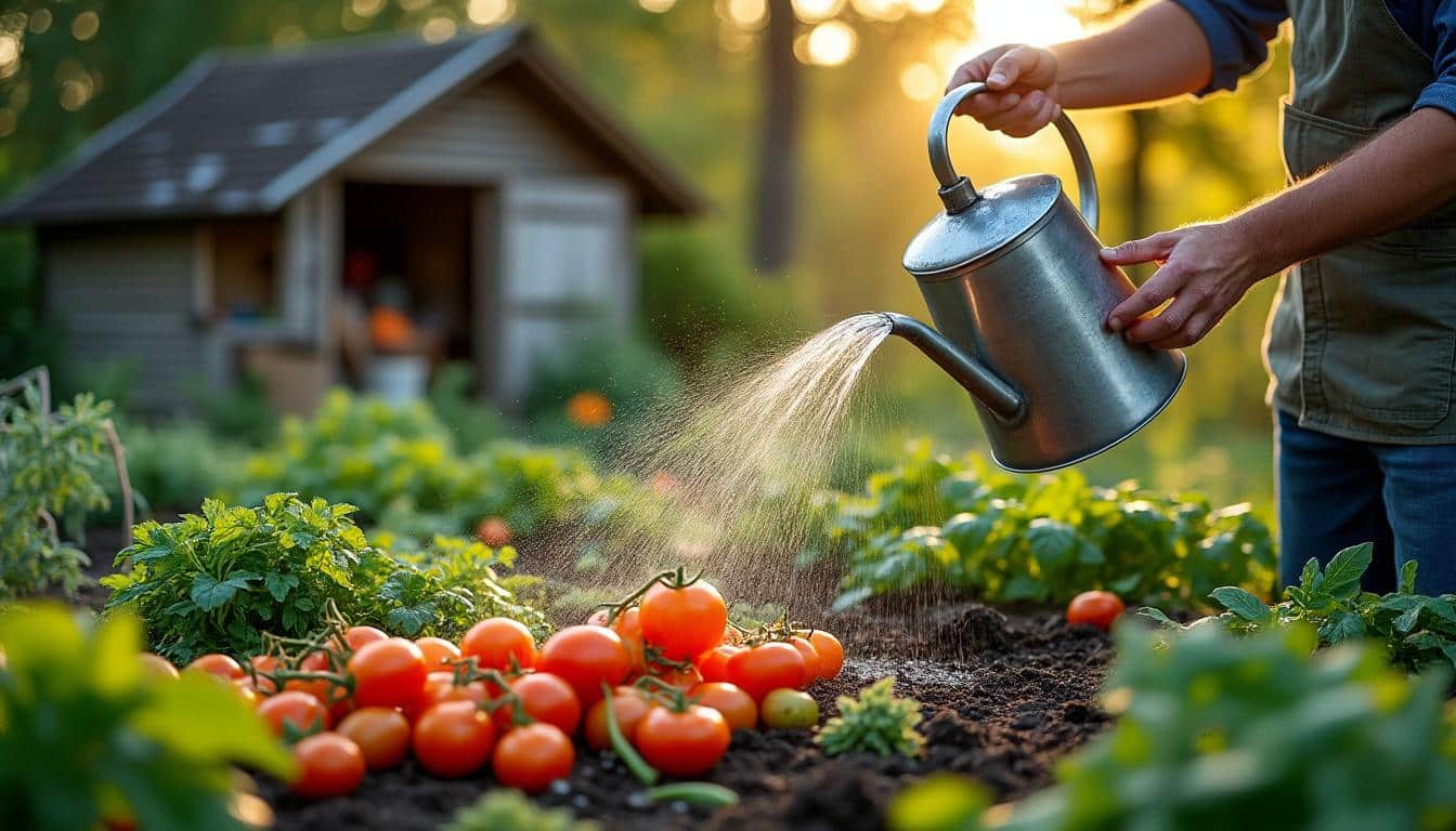Illustration: Présentation de l’arrosage du potager : définition et enjeux
