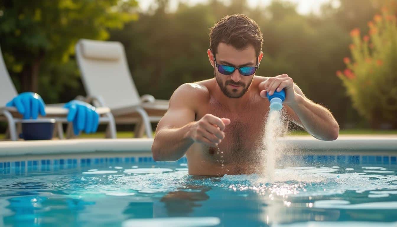 Illustration: Définition et principe du chlore choc pour piscine