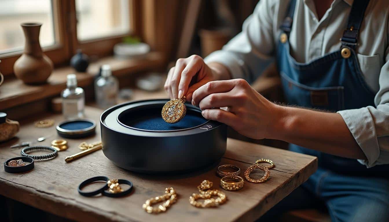 Illustration: Définition et principe de fonctionnement du nettoyeur de bijoux à ultrason