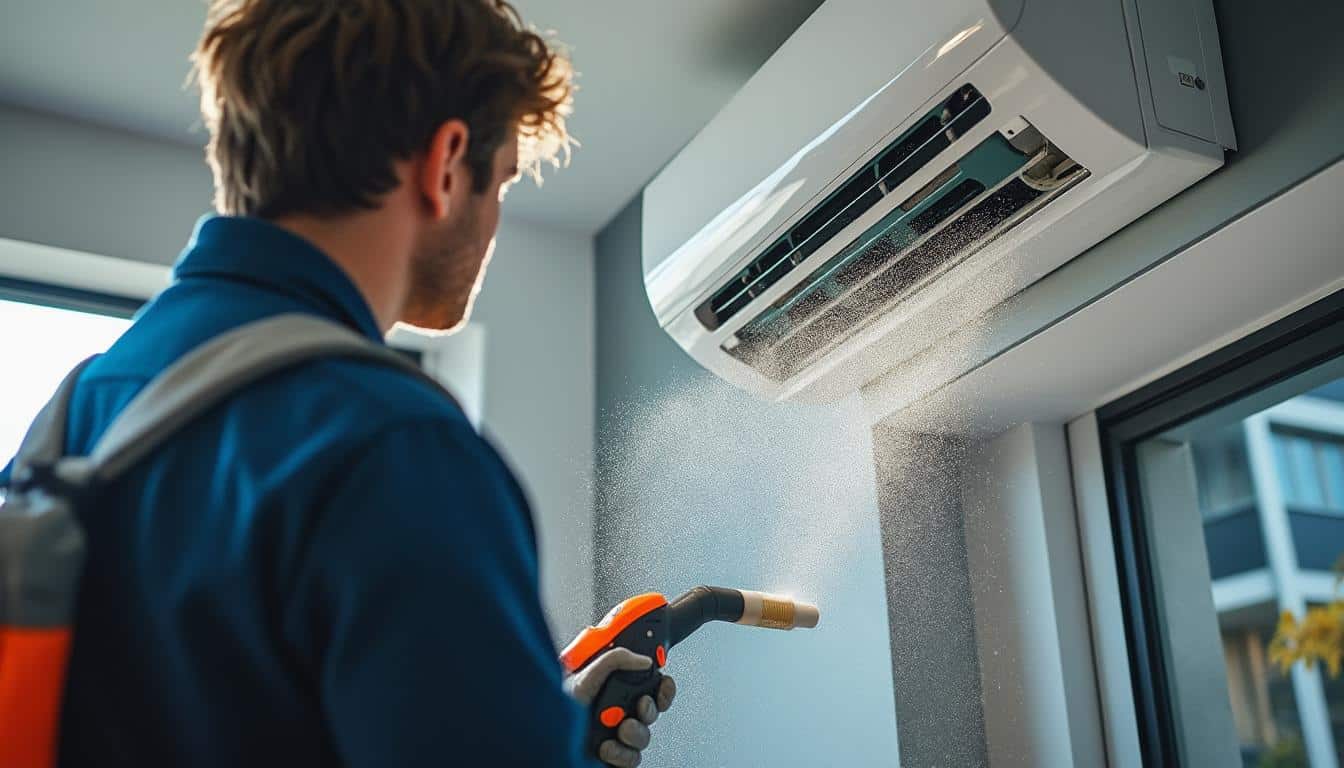 Illustration: Définition et rôle d’un nettoyeur de climatisation