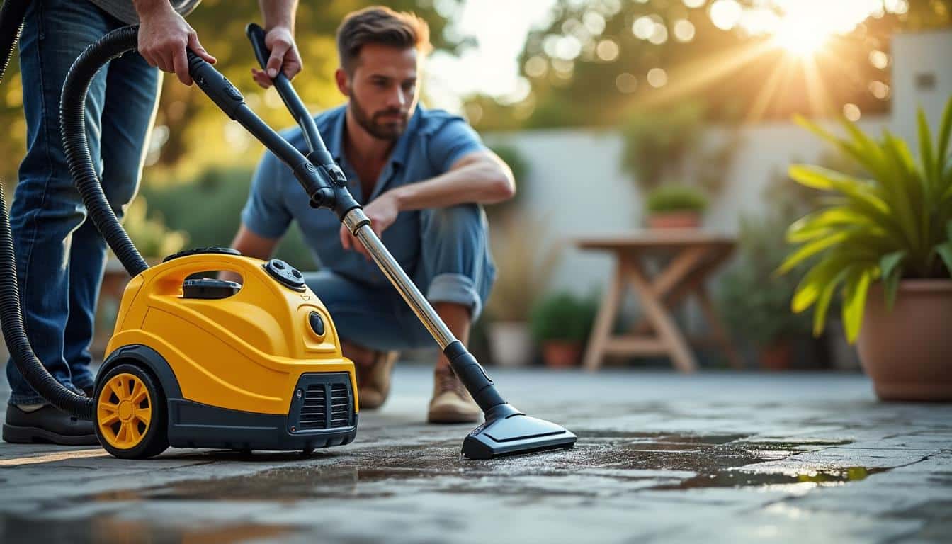 Illustration: Comprendre le fonctionnement d’un nettoyeur haute pression dont le moteur tourne mais pas de pression