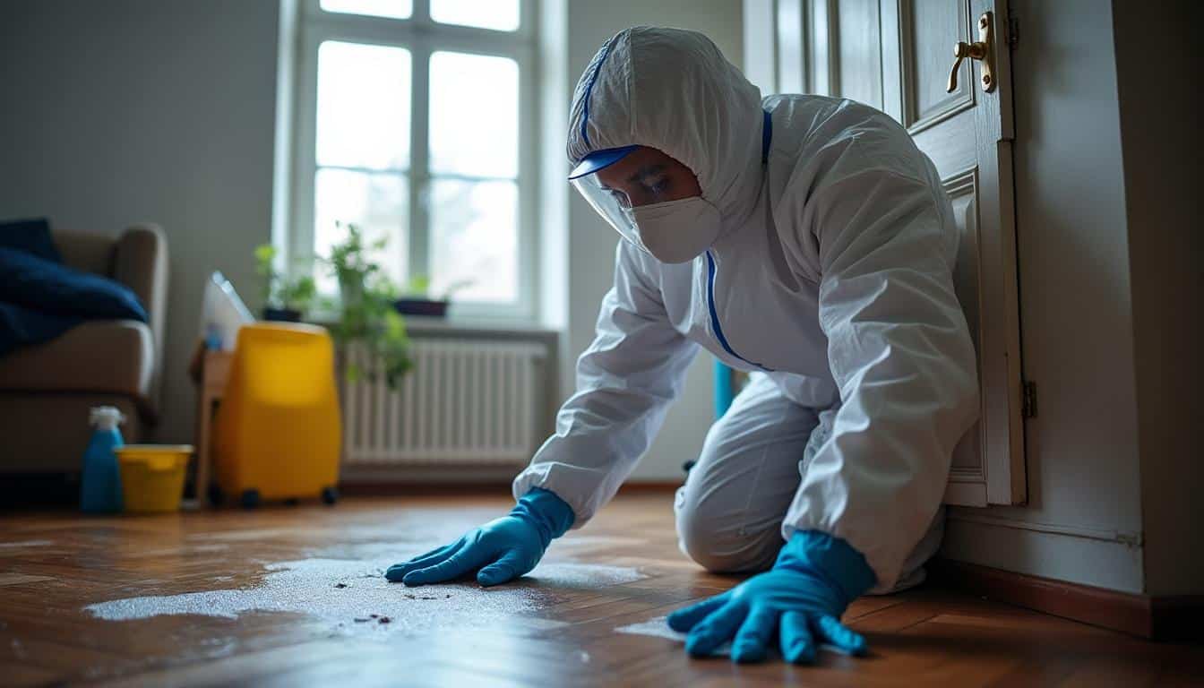 Le métier de nettoyeur de scène de crime : missions et formation