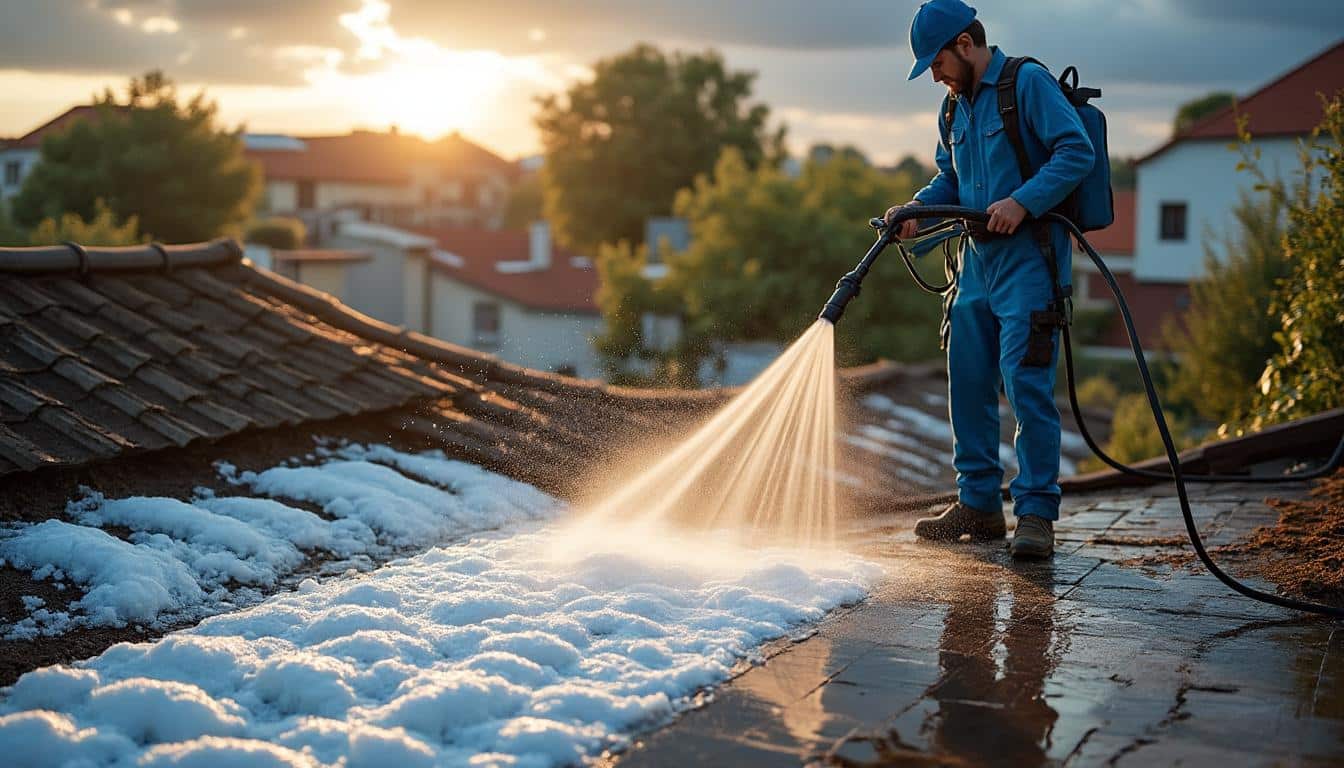 Illustration: Définition et utilité d’un nettoyeur pour toiture