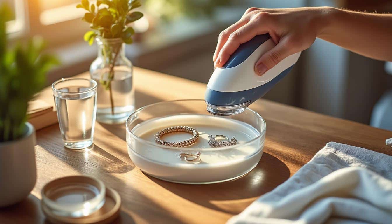 Illustration: Avantages et bénéfices du nettoyage des bijoux aux ultrasons