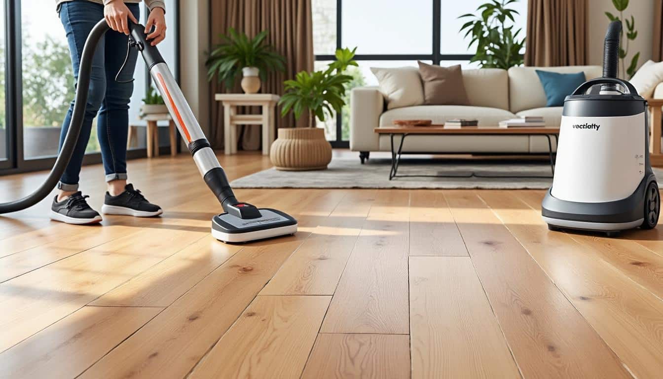 Illustration: Peut-on utiliser un nettoyeur vapeur sur du parquet ? Précautions et restrictions selon le type