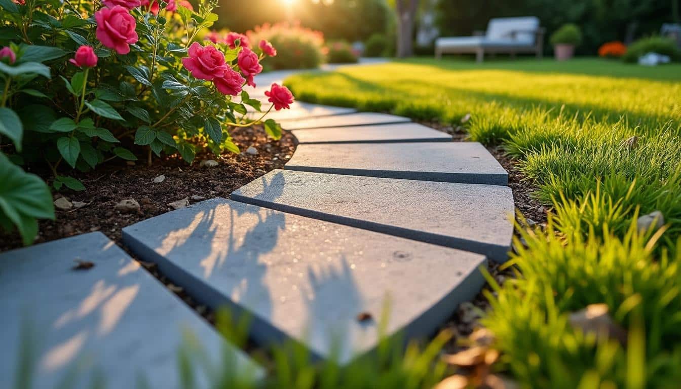 Illustration: Définition et utilité du pavé de bordure de jardin