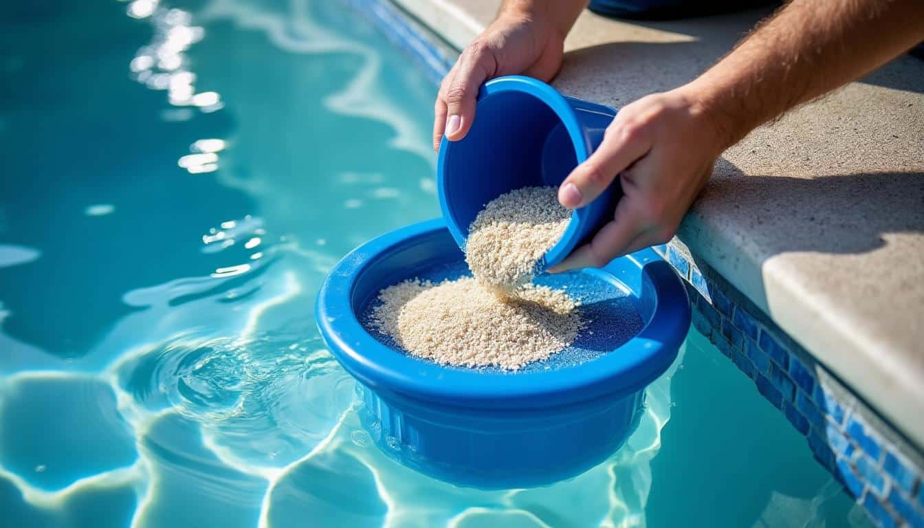 Le stabilisant pour piscine : rôle, dosage et conseils d’utilisation