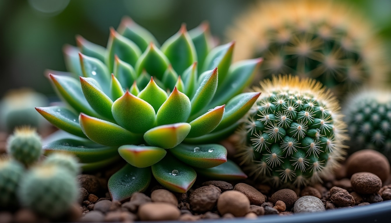 Illustration: Définir les succulentes et distinguer les cactus pour bien comprendre l’arrosage des succulentes