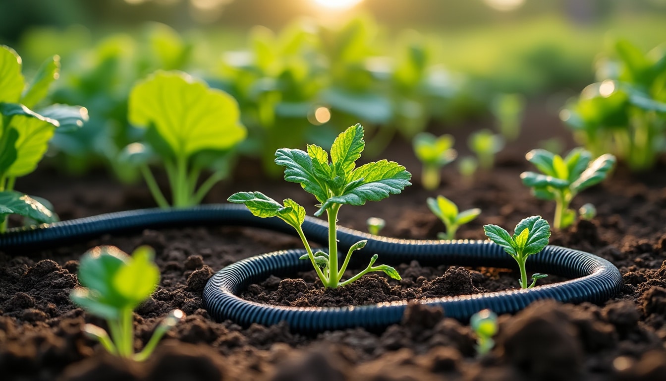 Illustration: Définition et principe de l’arrosage par tuyau poreux