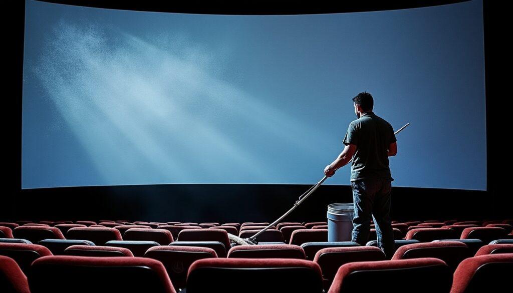 Salaire d’un nettoyeur d’écran de cinéma : métiers, missions et évolutions