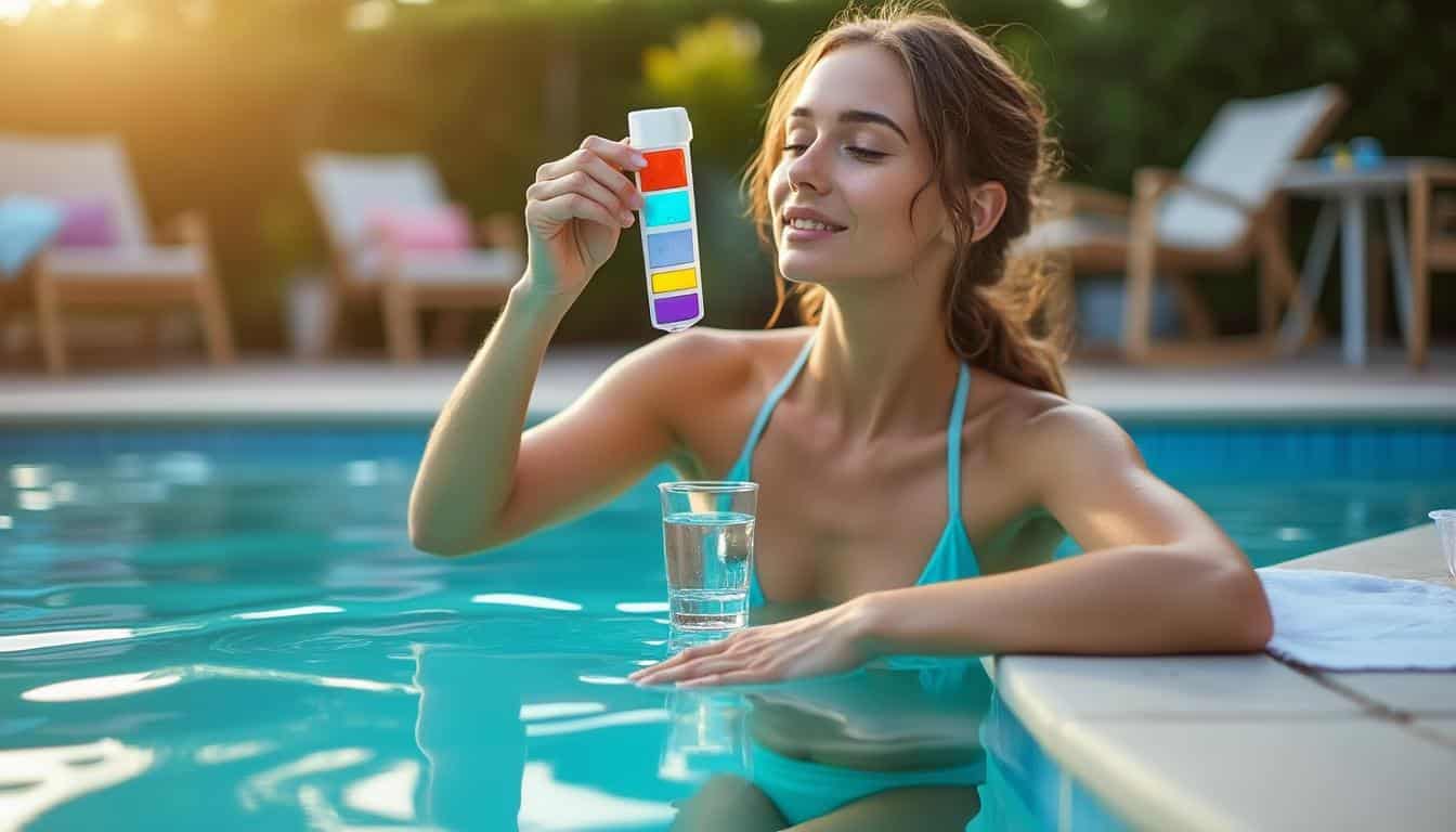 Illustration: Comment analyser et tester le pH de l’eau de votre piscine facilement ?
