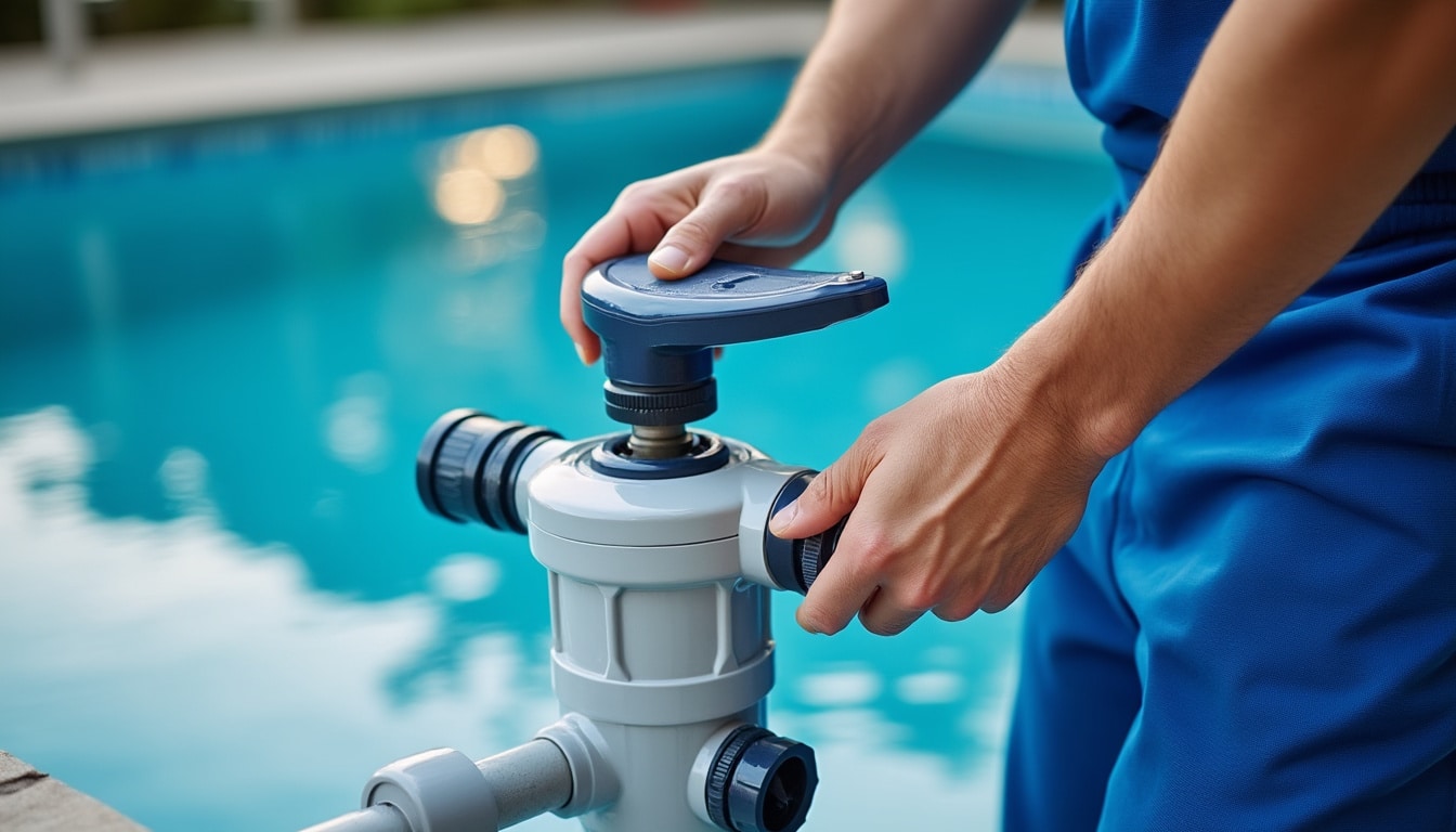 Illustration: Comprendre l’utilité de la vanne 6 voies pour piscine dans votre système de filtration