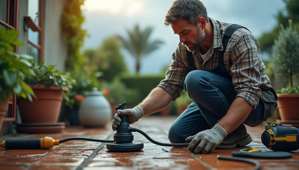 Pression de la pompe en baisse brusque sur terrasse : causes et solutions