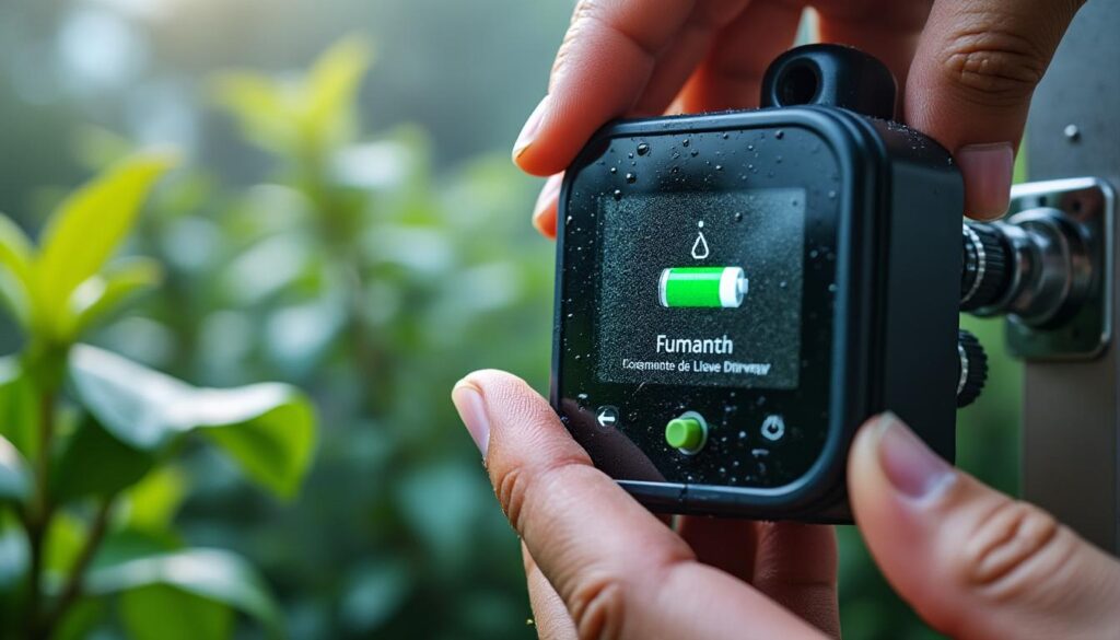 Programmateur de pluie avec alerte batterie faible : fiabilité assurée