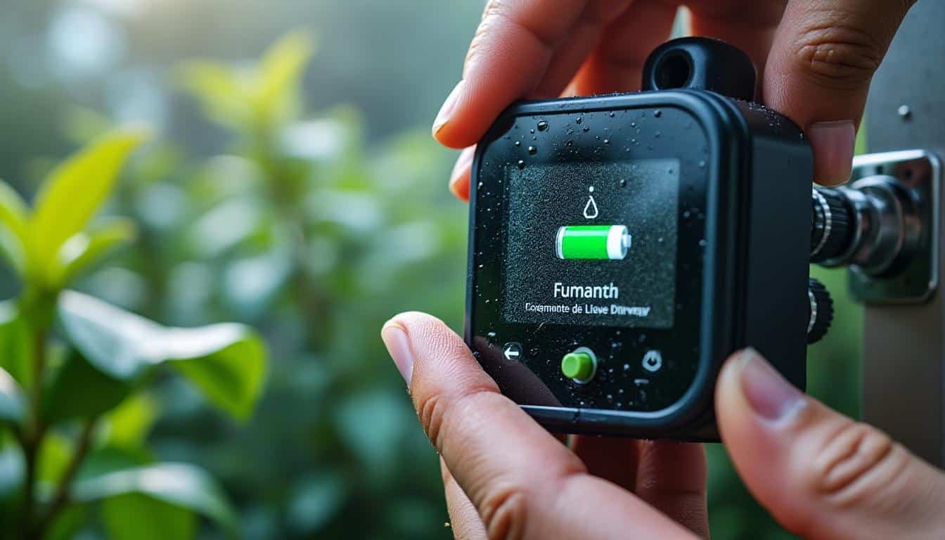 Programmateur de pluie avec alerte batterie faible : fiabilité assurée