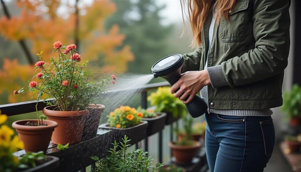 Programmateur de pluie pour l’installation sur balcon en automne : guide complet