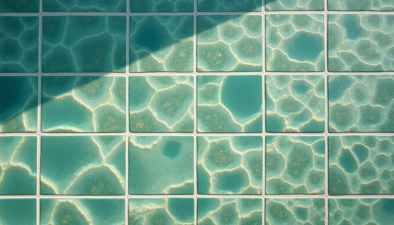 Éliminer les algues moutarde sur le sol carrelé de sa piscine