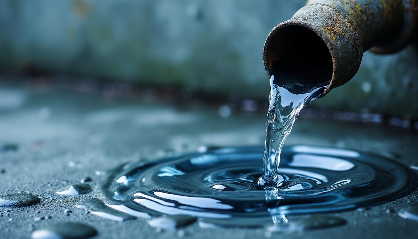 Goutte dans le tuyau : calcaire, obstruction et nettoyage efficace