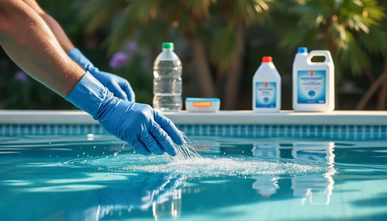 Illustration: Comprendre le rôle du chlore choc pour purifier l’eau de piscine