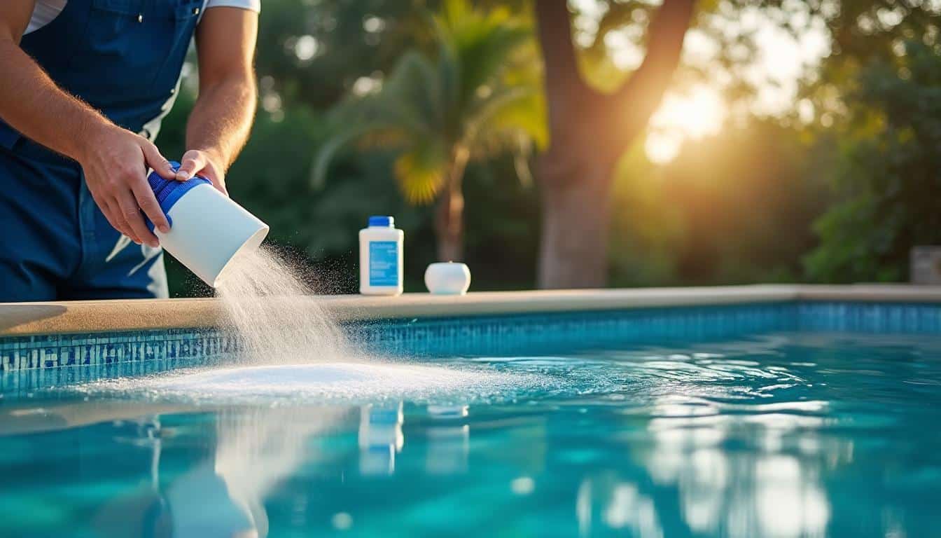 Illustration: Comprendre le rôle essentiel du chlore choc dans l'entretien de la piscine
