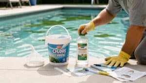 Chlore choc et anti-algues : peut-on les combiner ?