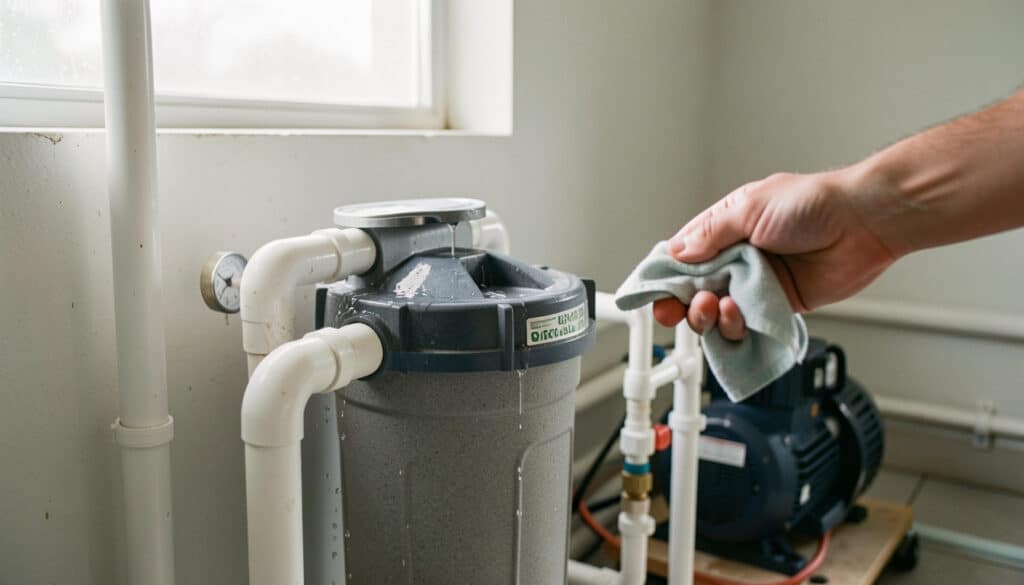 Fuite d’une vanne 6 voies de piscine : causes et solutions